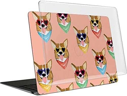 Skinit Case + Skin Compatible with MacBook Air 13in (2020) - Bouffants and Broken Hearts Corgi Love Design