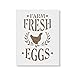 Farm Fresh Eggs Stencil Template - Reusable Stencil with Multiple Sizes Available - Great Wood Sign Stencils Made in USA!
