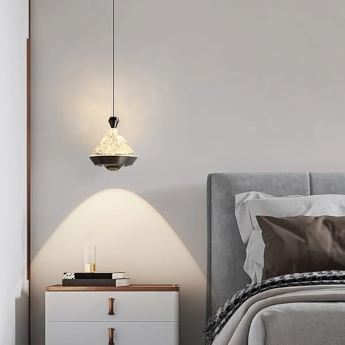 Lámpara colgante LED regulable de aluminio con diseño de candelabro triangular 4