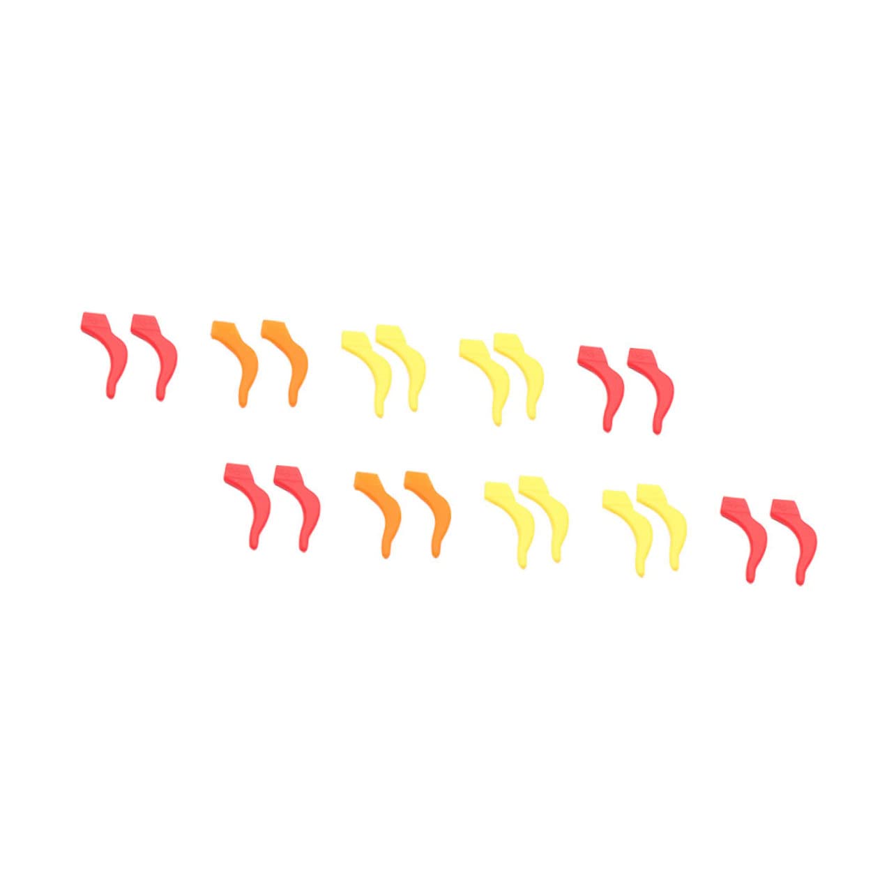 GOOHOCHY 24pcs Silicone Eyeglass Ear Hooks Gel Eyeglass Ear Retainer for Glasses Anti-Slip Glasses Ear Grippers Glasses Accessory Comfortable Fit