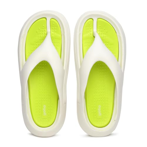Image of YOHO Sponge Flip Flops for Men | Orthopedic Slippers & Mild Acupressure | Waterproof Monsoon Footwear | Dual Tone EVA Footbed