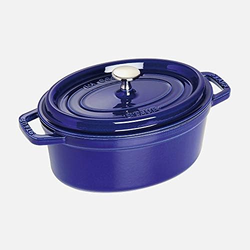 Staub Oval Cocotte Oven, 7 quart, Dark Blue - Thumbnail 4