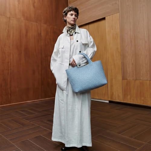 Image of JINMANXUE Fashion Woven Bag Shopper Bag Travel Handbags and Purses Women Tote Bag Large Capacity Shoulder Bags