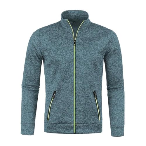 Men's Cardigan Sweaters Casual Knitted Stand Collar Slim Fit Sweaters with Pockets2