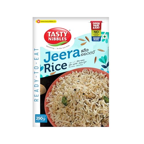 Image of Tasty Nibbles Ready to Eat Jeera Rice 250g | Open Heat & Eat | Vegetarian | No Added Preservatives | Japanese Retort Technology [Pack of 1]
