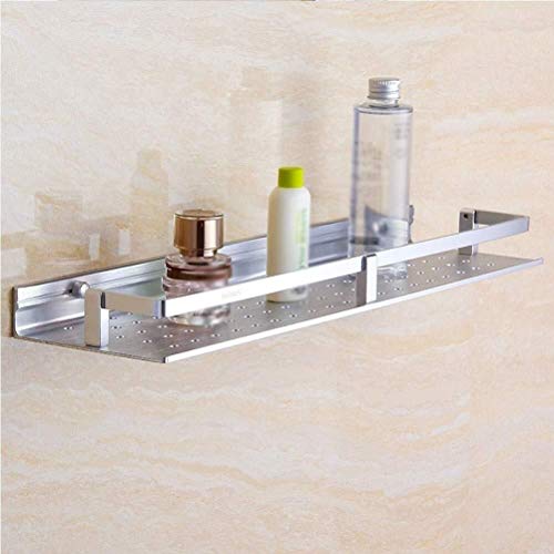 Preisvergleich Produktbild AINIYF Badezimmer Regal Handtuchhalter, einreihigen Rectangle Bad Küche Rack-Aluminium-Space-Speicher-Organis... Kein Drill Schlag / 15.7~23.6 Zoll (Size : 60cm)
