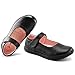 JABASIC Girls School Shoes Kids Dress Mary Jane Flats (10,Black-1)