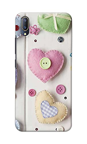 Image of PRINTFIDAA Heart Shape Hard Back Cover for Vivo V11 Pro / X21s Back Cover -(P6) KAT1010