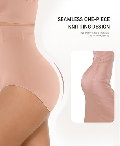 Image of FeelinGirl Body Shaper Tummy Control Shapewear Underwear High Waisted Shaping Briefs Panty Girdle