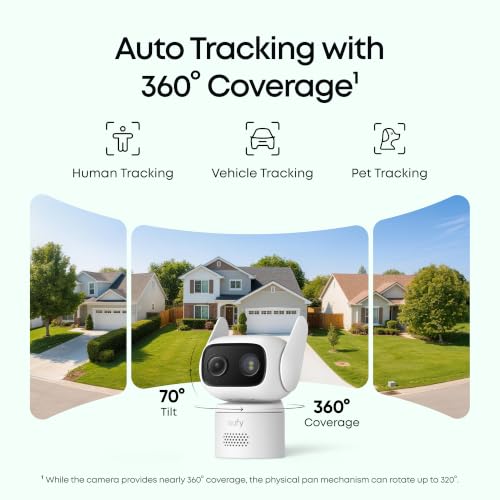 eufy Security Indoor/Outdoor Camera C31, IP66, 360 Pan & Tilt, 24/7 Recording - image 3