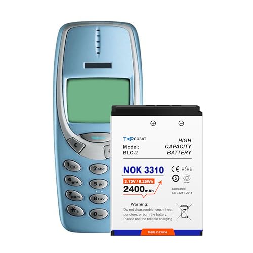 Topgoabt - Batería para Nokia 3310, 3330, 3410, 3510, 5510, 6650, 6800, 6810