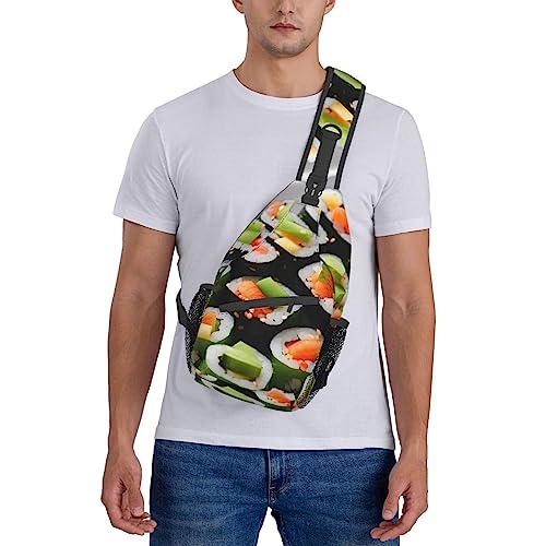 Sac de poitrine multifonction ergonomique avec sangle ajustable noir