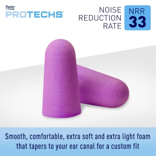 Image of Flents Protechs Quiet Time Foam Ear Plugs, NRR 33, 12 Pair, Purple