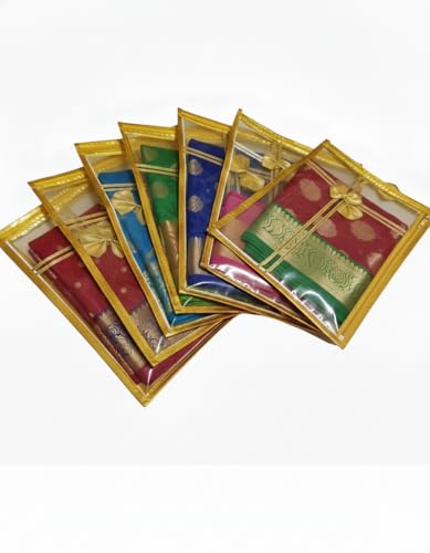 Image of Special combo Pack of 10 Transparent Single Saree Covers With Zip Transparent Suit Packing Cover Saree Organizer For Wardrobe Clothes Organizer Storage Bag Premium Wedding Gift Combo Packaging Pouch