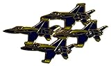 Pack of 3 U.S. Navy Blue Angels Aircraft 4 Motorcycle Hat Cap Lapel Pin MX-057