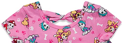 Nickelodeon Paw Patrol Little Girls All-Over Print Dress With Back Bow Pink 6-6X #TOP3