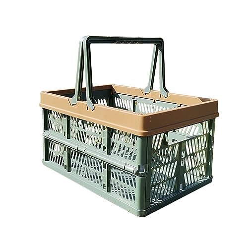Cesto Piquenique Dobrável | Cesto de compras dobrável de grande capacidade - Recipiente de armazenam