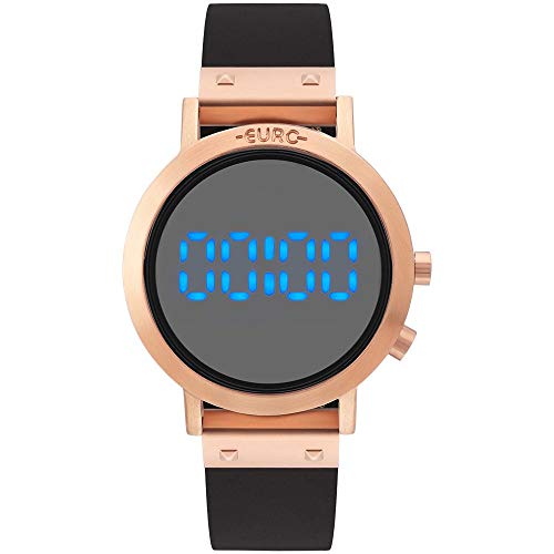 Relógio Euro, Pulseira de Aço, Feminino, Rosé