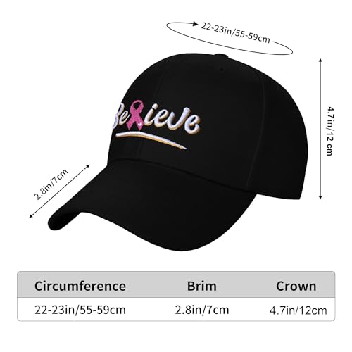 Image of Embroidered Baseball Cap for Women Men Adjustable Baseball Hat Black Baseball Cap Trucker Hat