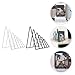 Gadpiparty 2pcs Triangle Desktop Book Organizer Iron Bookshelf for Storage Stylish Magazine Display Rack Multi-Function File Holder