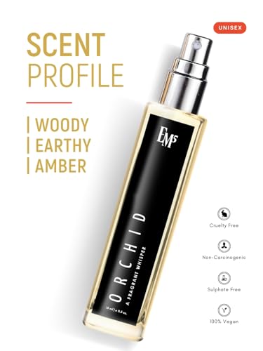 Image of EM5 Orchid Perfume for Women | Warm Spicy Earthy Woody Fragrance | Eau De Parfum Spray | Luxury Gift for Her | 15 ml