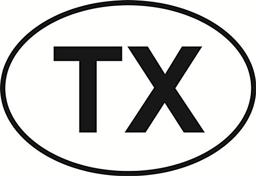 Texas Euro Oval Bumper Sticker