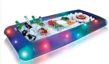 Inflatable Buffet Cooler Illuminated with Colored LED Lights