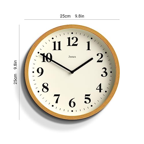 Jones Clocks® Lodge wall clock, Medium Faux Wood, 25 x 25 x 4 cm - Image 3