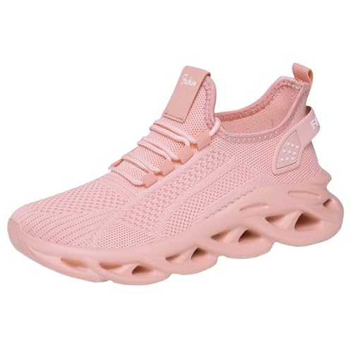 Botas de senderismo para mujer, zapatos de senderismo de montaña al aire libre, zapatos de senderismo para caminar, escalar, tenis cómodos para mujer, con soporte de arco, zapatillas de malla