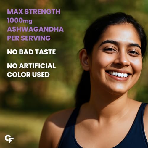 Carbamide Forte Ashwagandha Tablets 1000mg | Organic Ashwagandha Powder Supplements for Men & Women for Stress And Anxiety Relief | Organic Tablets | 60 Tablets