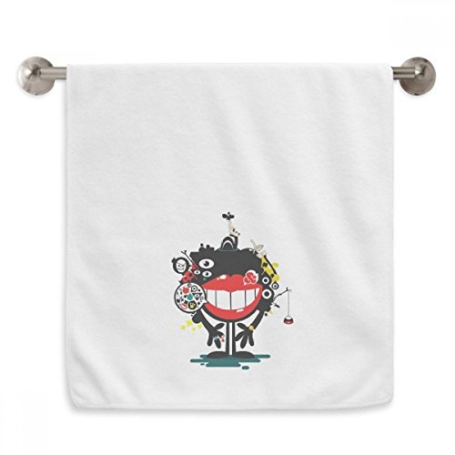 Serviette Univers et Alien Monster blanche de 13x29 pouces
