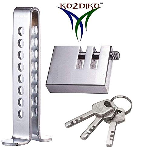 Image of Kozdiko Car Stainless Steel Pedal Lock Rod or for Brake Clutch Throttle Adjustable Anti Theft Security Lock System for Chevrolet Sail