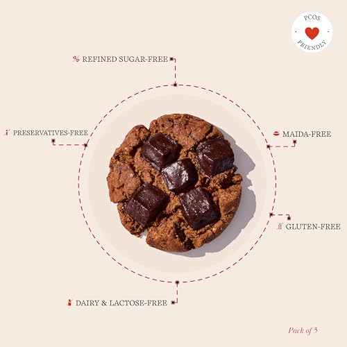 Image of The Cinnamon Kitchen Almond Flour & Cacao Cookies (Pack of 5) & Berry, Cacao & Oat Cookies (Pack of 5) | 350 g