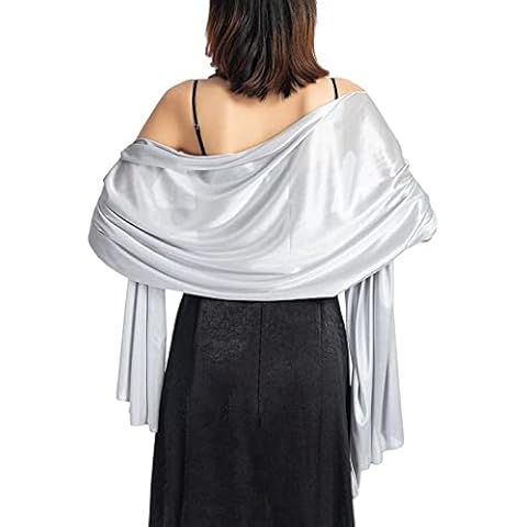Étole Satin Atigy Argent Cover