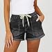 AKTCVVJ Women Jean Shorts Drawstring Waist Casual Short Jeans Loose Fit Fashion Denim Shorts Summer Vacation Short Pants