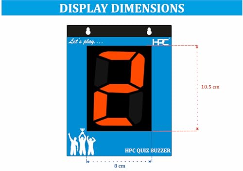 Image of HPC 8 Player Quiz Game Buzzer System with 4 Inch Jumbo Display. Model - HPC203