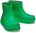 Crocs Unisex Crush Platform Rain Boots – Waterproof Thermoplastic (EVA) Construction – Pull-on Style Grass Green Men's 3, Women's 5 Medium