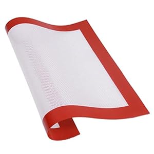 2 Pcs Silicone Baking Mat Baking Tray Pad Non-stick Baking Mat Non-slip Baking Mat Biscuit Mats Pastry Mat Thicken Liner Mat Restaurant/bar Equipment Cooking Mat Kitchen Baking Mat