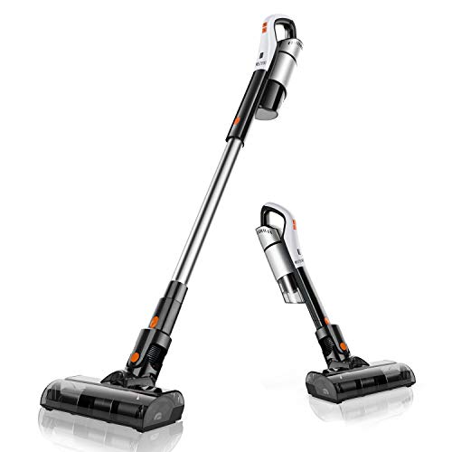 MEIYOU Cordless Vacuum, Stick Vacuum Cleaner, 18KPa Powerful Cleaning Lightweight 2 in 1 Handheld Vacuum with Rechargeable Lithium Ion Battery