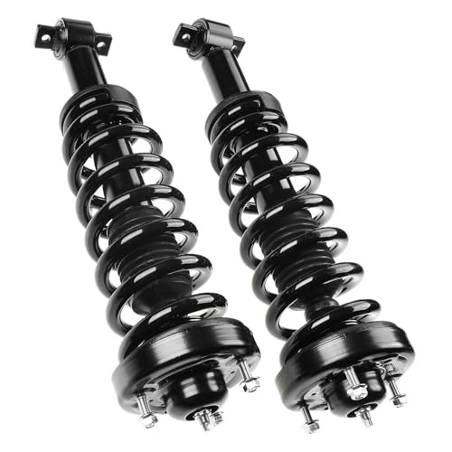 MXDEQHF 2pcs Suspension Complete Absorber Strut and Spring Set Assembly Front Left Right Black with Coil RWD for Ford for F150 2015-2020 273031R 1345882R