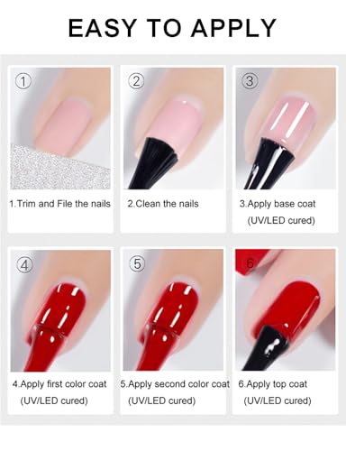 Esmalte en Gel Milky Pink 15 ML Para Uñas miniatura 6