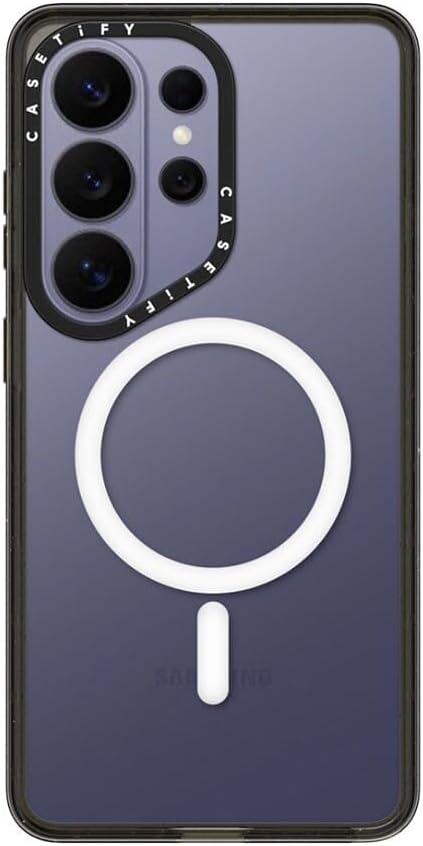 CASETiFY Impact Magnetic Galaxy S26 Ultra Case [Slim & Sleek / 8.2 ft Military Grade Protection/Magnetic Compatible] - Clear Black