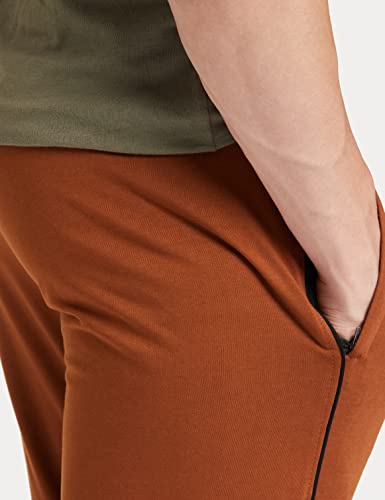 Image of Cazibe Men's Athletic Fit Track Pant (CZ11120-Mustard-L Mustard L)