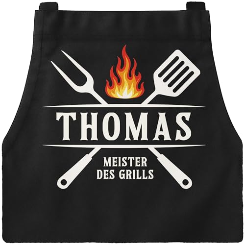 MoonWorks® Grillschürze für Männer mit Name und Spruch...