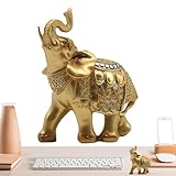 Nombreuses utilisations : ajoutez une touche d'humeur à votre maison avec cette statue d'éléphant en résine. Il est parfait comme décoration de table et donne à votre pièce une atmosphère ludique. Placez-le sur votre table de salon, meuble TV ou entrée pour une atmosphère amusante et accueillante.