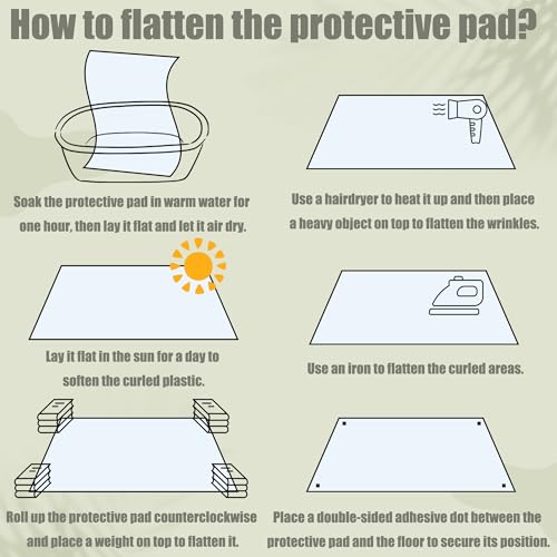 Tapis protège sol de qualité supérieure transparent durable - 8