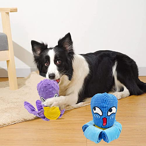 Intelligenzspielzeug für Hunde,Schnüffelspielzeug Hund,Hundespielzeug Schnupftabak,Quietschend Welpenspielzeug,Interaktives Hundespielzeug,Puzzle Toys for Dogs,Oktopus Interaktives Hundespielzeug