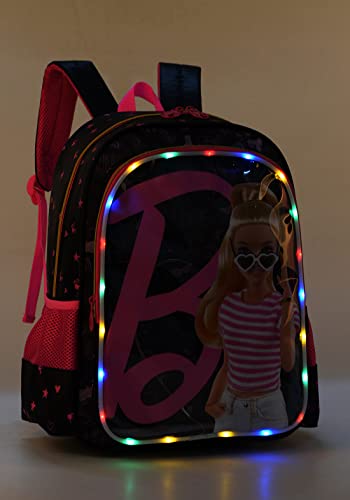 Mochila Escolar Barbie Bolsa de costa com Led