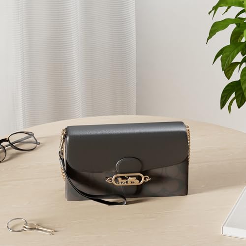 Image of Coach Women's Signature Elle Hardware Chain Crossbody