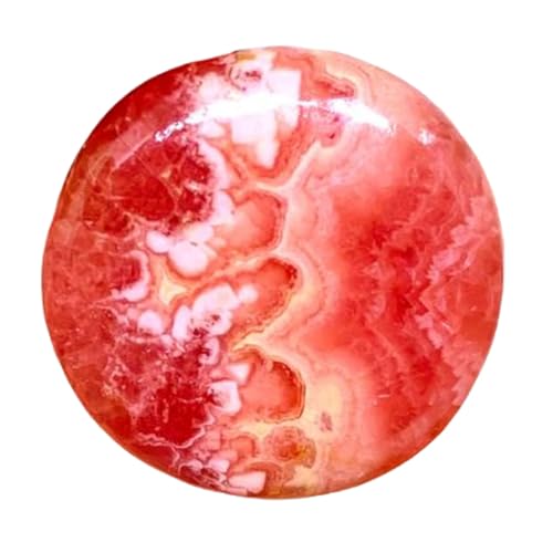 Rhodochrosite cabochon en vrac 26mm pierre naturelle pour fabrication de bijoux DIY
